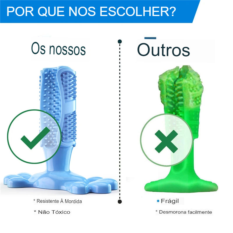 Mordedor e Escova de Dentes para Cães | Clean Pet Teeth